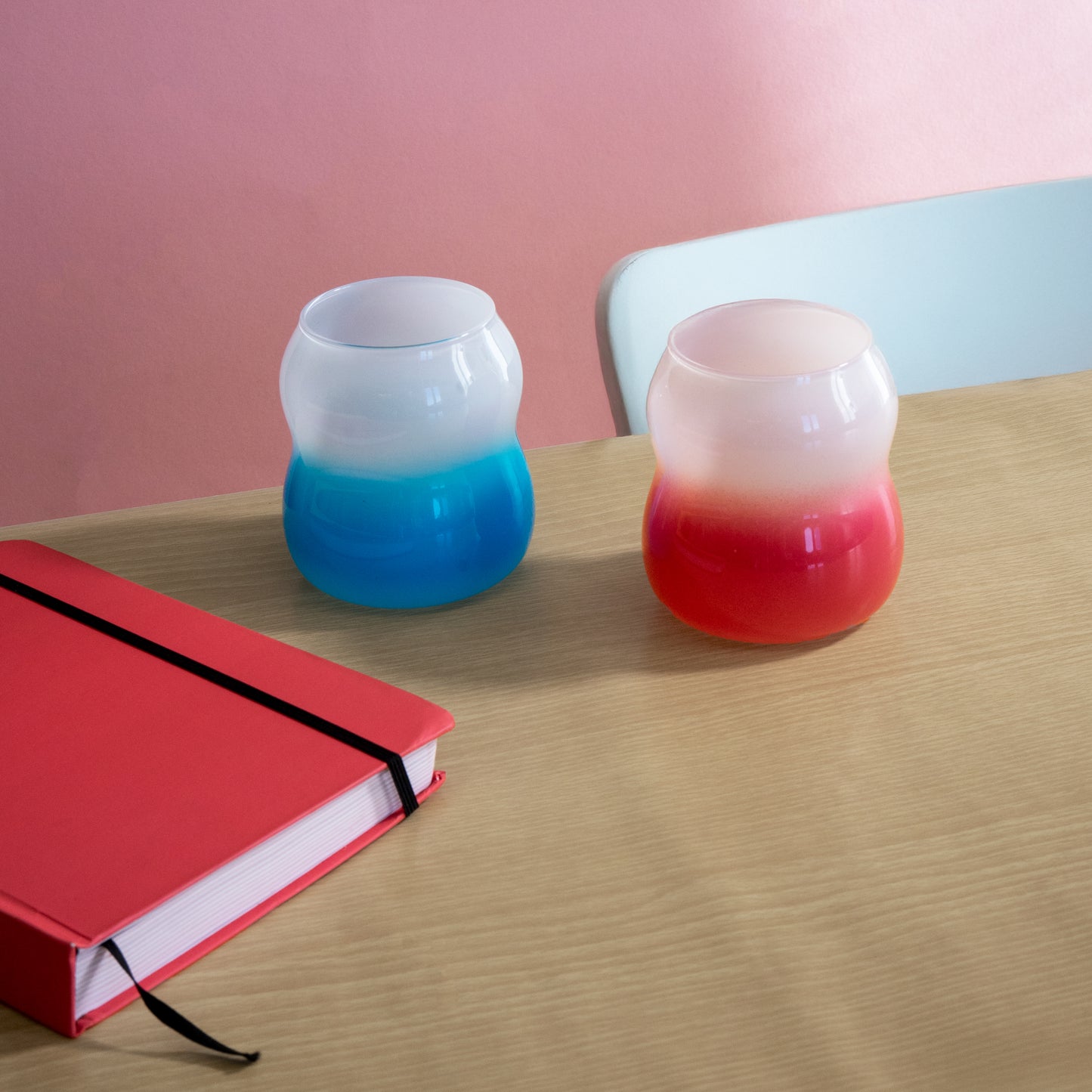 Set 2 Bicchieri Acqua in vetro - Vari Colori