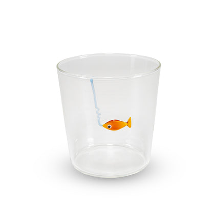 Bicchiere con Decori Marini