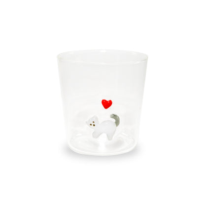 Bicchiere con Decori Animali
