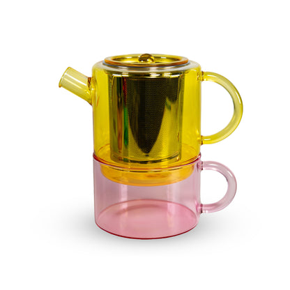 Tea for One in Vetro - Vari Colori