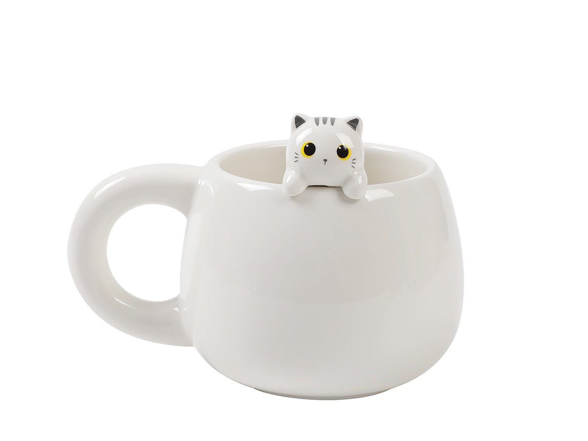 Mug con Charm Gatto - Vari Colori