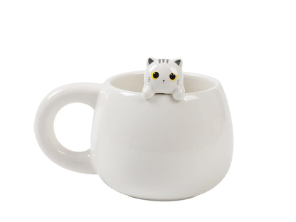 Mug con Charm Gatto - Vari Colori