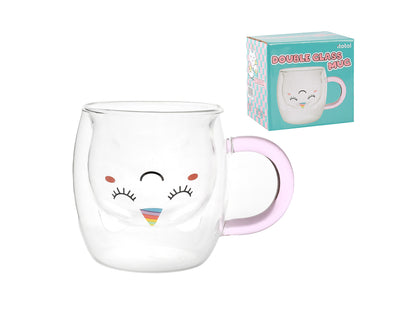 Tazza in Vetro doppia camera - Vari Soggetti