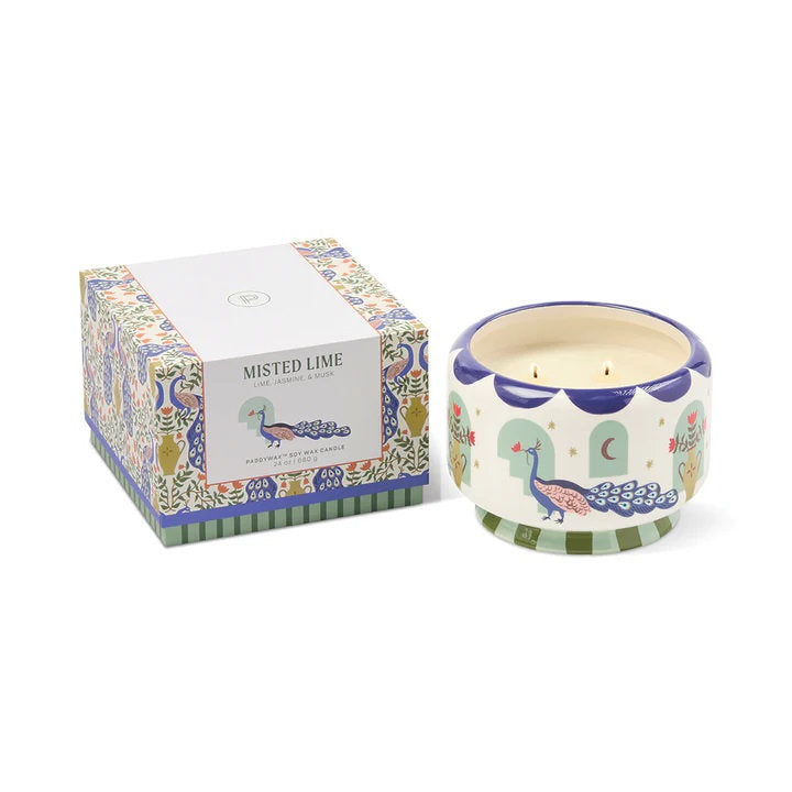 Candela Grande A Dopo in Ceramica - Misted Lime