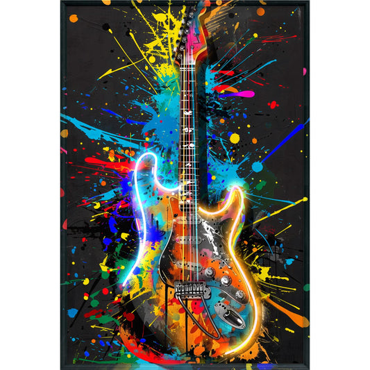 Quadro con LED - Chitarra