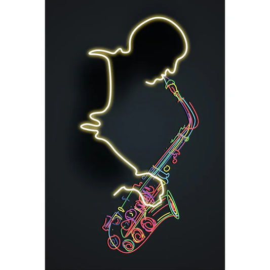 Quadro con LED - Sax