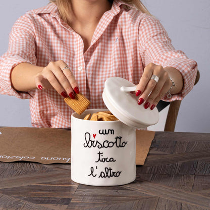 Barattolo Biscotti "Un Biscotto tira l'altro"