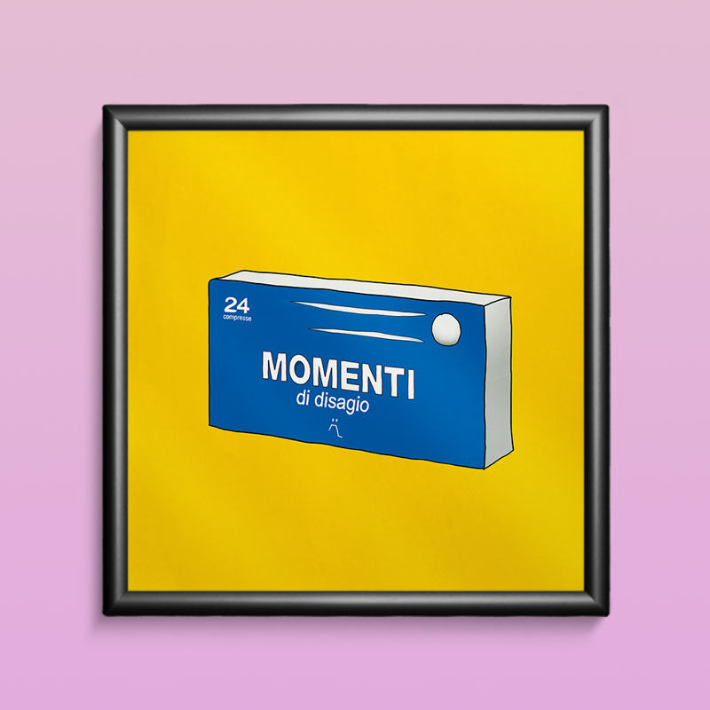 Poster con cornice - Momenti di Disagio