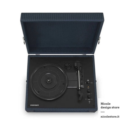 Giradischi Bluetooth Voyager - Blu