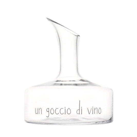 Decanter in vetro "Un Goccio di Vino"