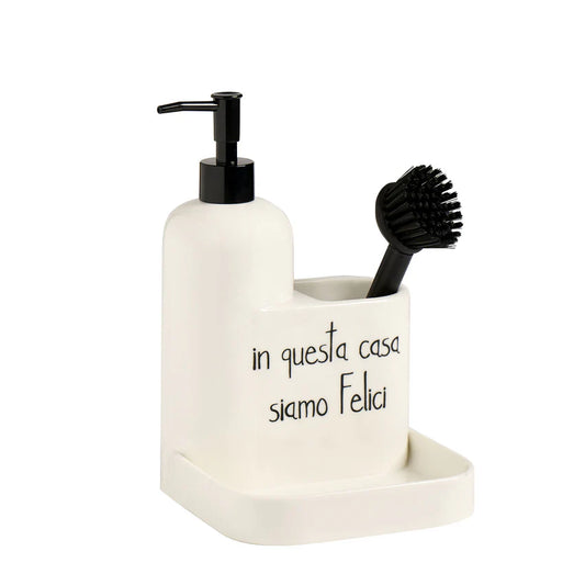 Dosasapone Porta Accessori "In questa casa siamo felici"