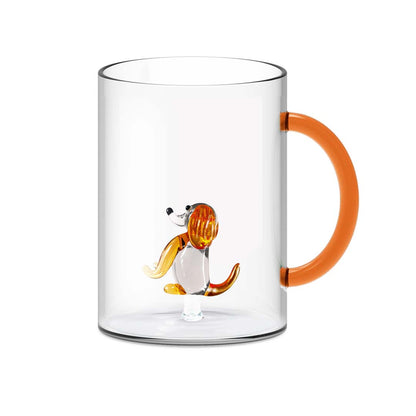 Mug in vetro con soggetto