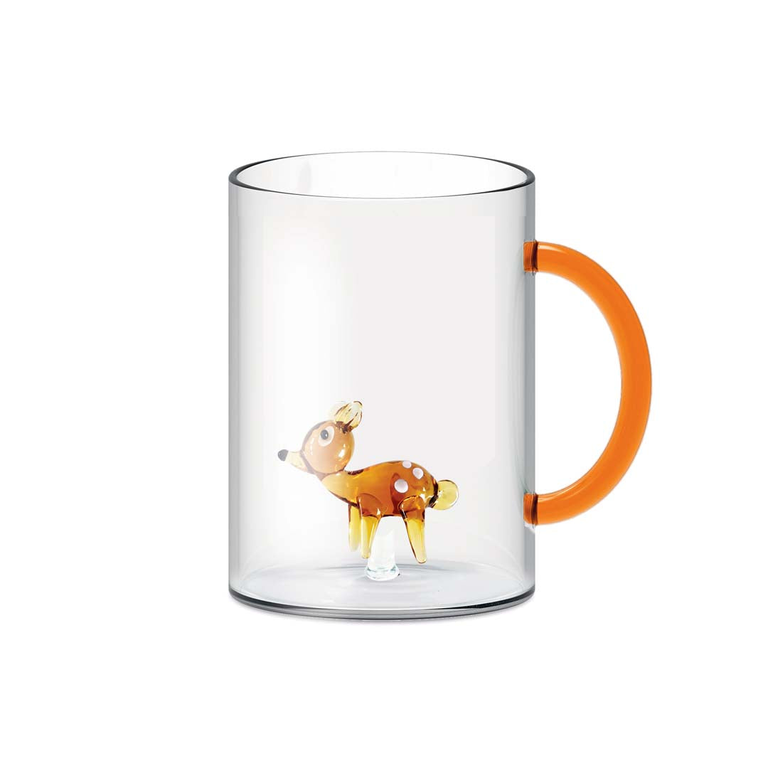 Mug in vetro con soggetto