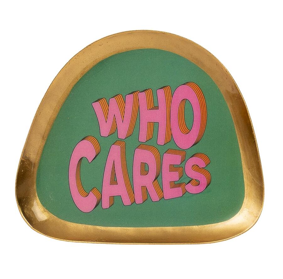 Vassoio in metallo - WHO CARES
