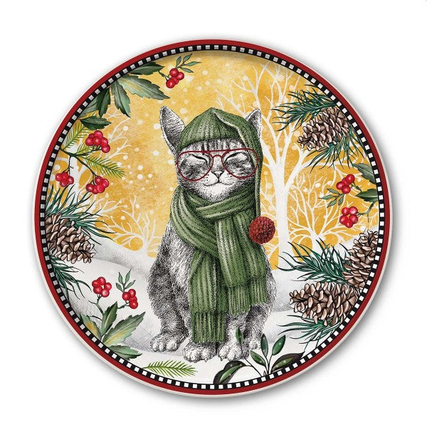 Piatto Panettone Natale - Vari Decori