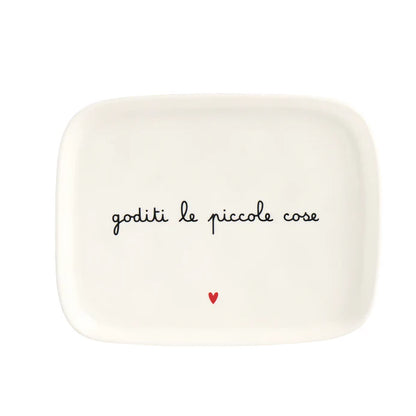 Vassoio Rettangolare "Goditi le piccole cose"