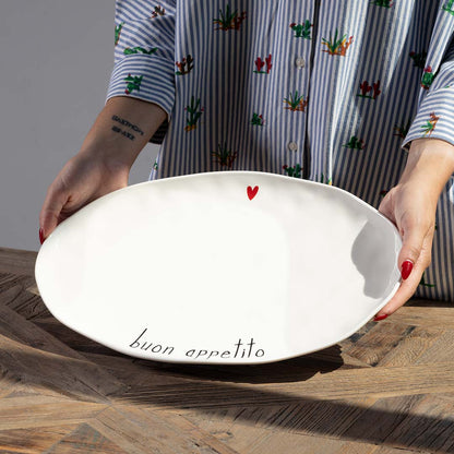Piatto Ovale "Buon Appetito"