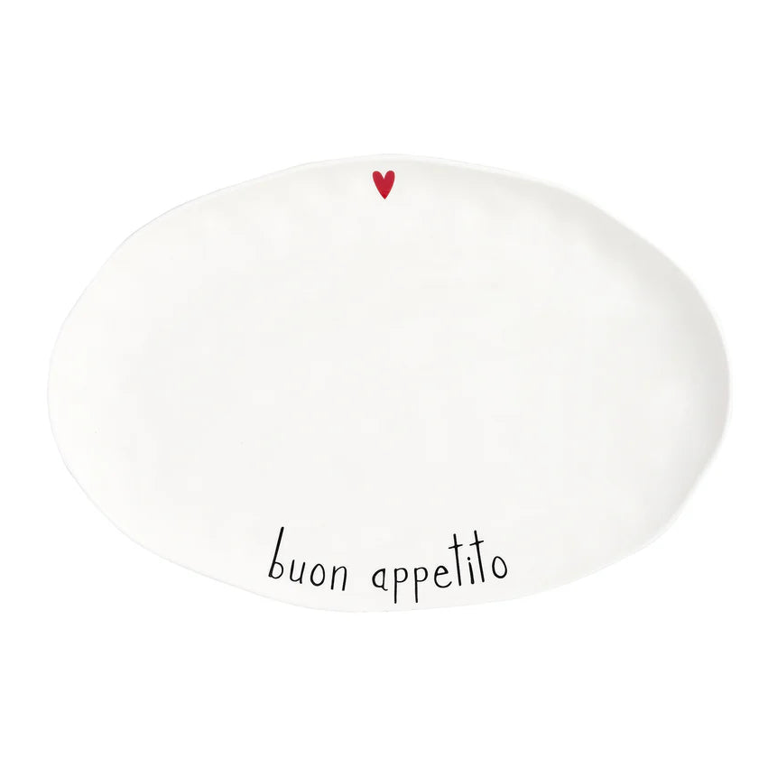 Piatto Ovale "Buon Appetito"
