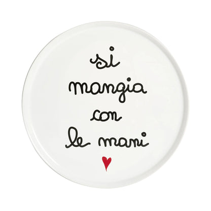 Piatto Pizza con decoro