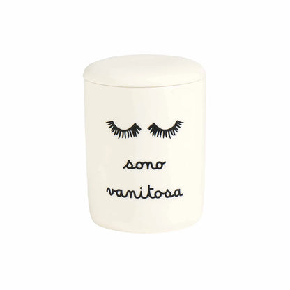 Portacotone con coperchio - Varie Scritte