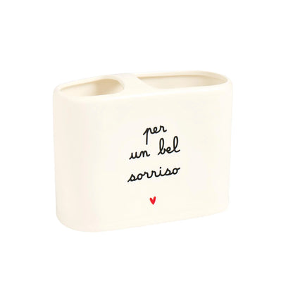 Portaspazzolino XL "Per un Bel Sorriso"