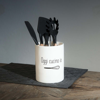 Porta mestoli "Oggi Cucino Io"