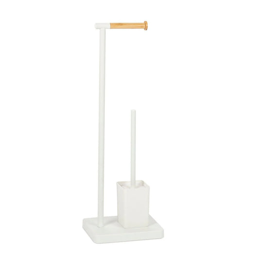 Colonna WC Bianco/Legno