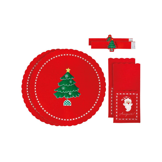 Set 2 Posti Tavola in Feltro Christmas