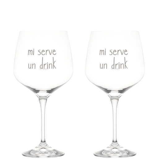 Set 2 Calici Cocktail "Mi serve un drink"