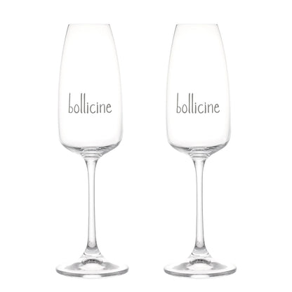Set 2 Calici Flute "Bollicine"