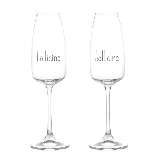 Set 2 Calici Flute "Bollicine"