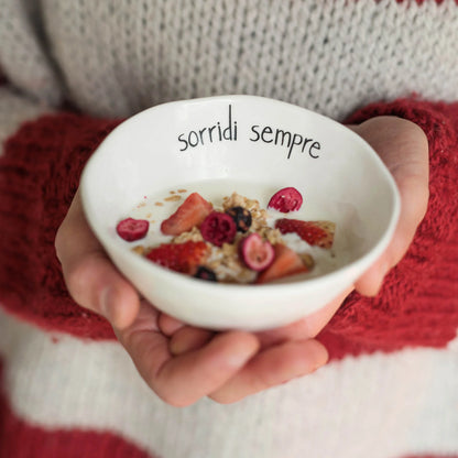 Set 2 Coppette "Sorridi Sempre"