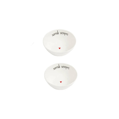 Set 2 Coppette "Sorridi Sempre"