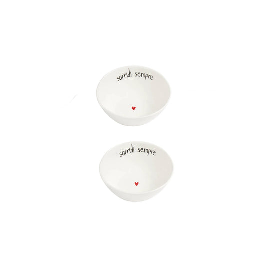 Set 2 Coppette "Sorridi Sempre"