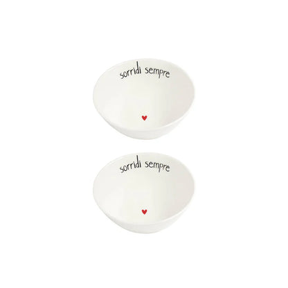 Set 2 Coppette "Sorridi Sempre"