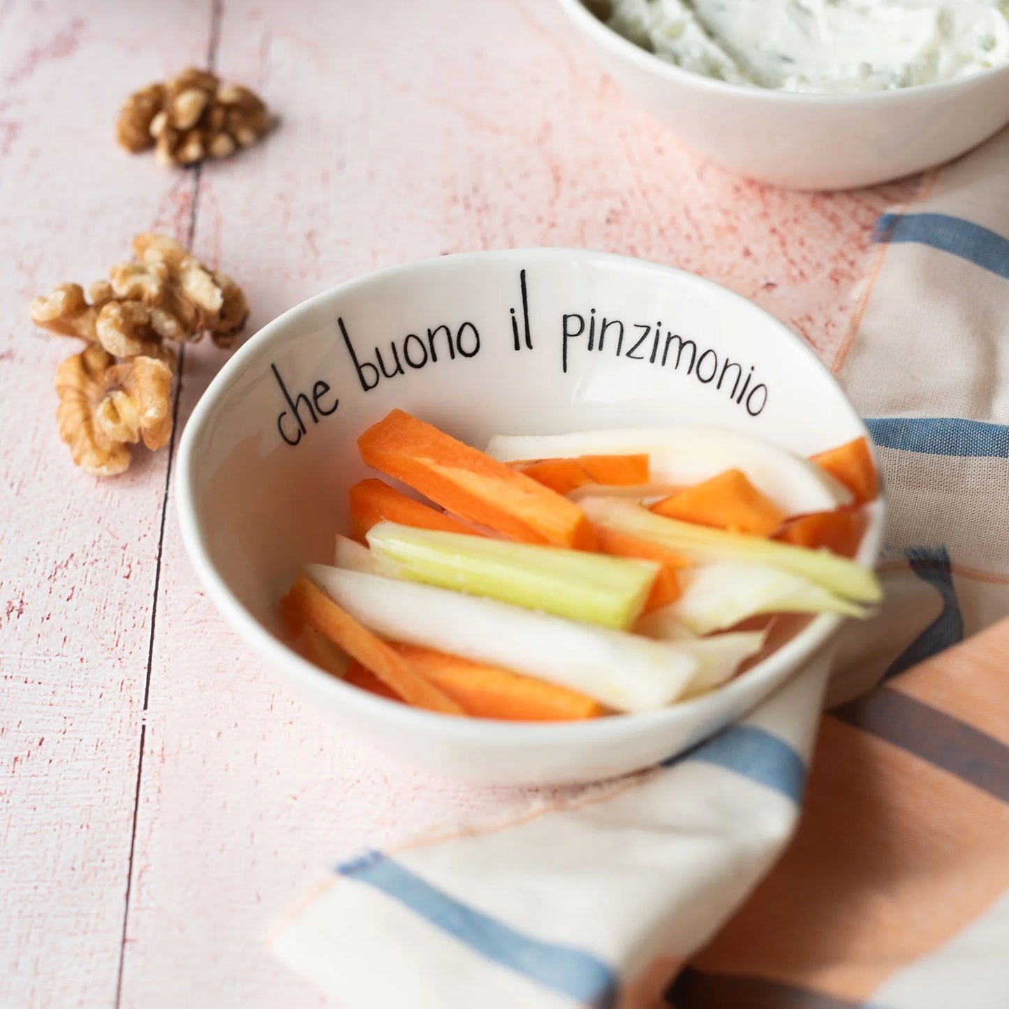 Set 4 Coppette "Che buono il pinzimonio"