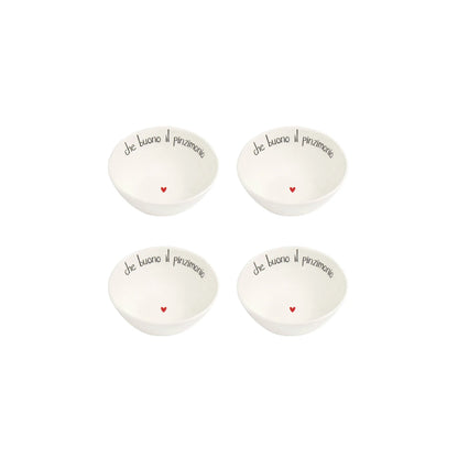 Set 4 Coppette "Che buono il pinzimonio"