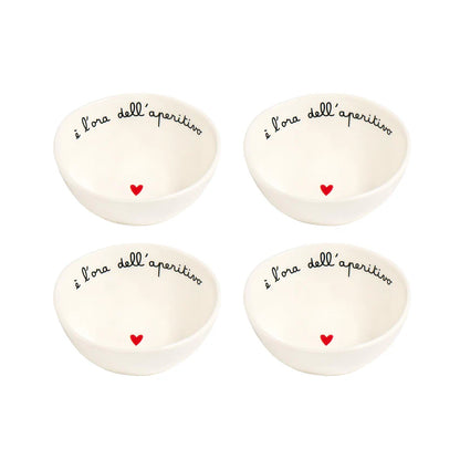 Set 4 Coppette "È l'ora dell'Aperitivo"