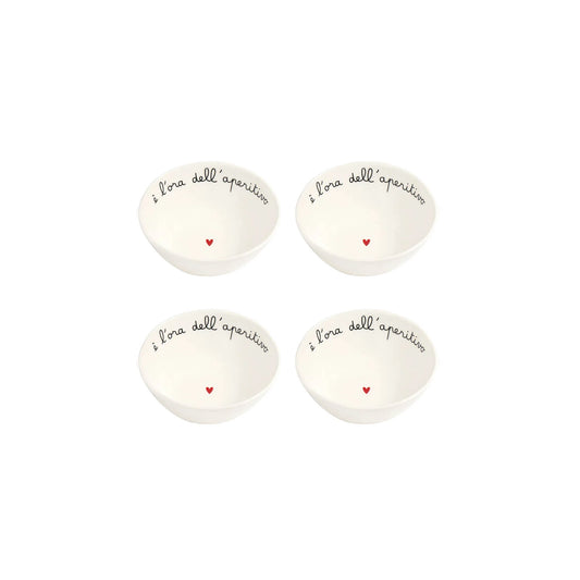 Set 4 Coppette "È l'ora dell'Aperitivo"