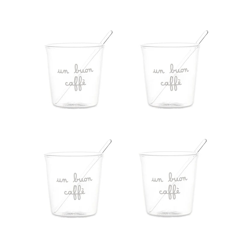 Set 4 Bicchierini "Un Buon Caffè"