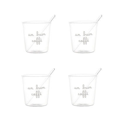 Set 4 Bicchierini "Un Buon Caffè"