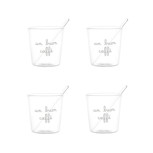 Set 4 Bicchierini "Un Buon Caffè"