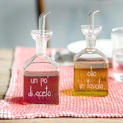 Set Olio-Aceto "Olio in tavola-Un po' di aceto"