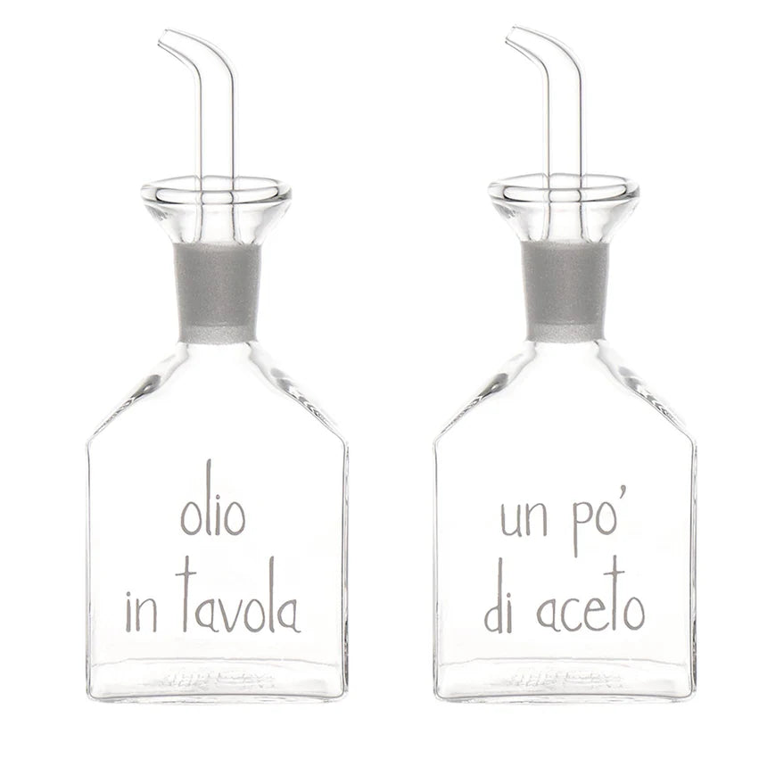 Set Olio-Aceto "Olio in tavola-Un po' di aceto"