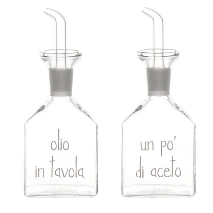 Set Olio-Aceto "Olio in tavola-Un po' di aceto"