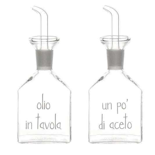 Set Olio-Aceto "Olio in tavola-Un po' di aceto"