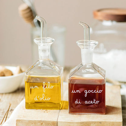 Set Olio-Aceto "Un filo d'olio-Un goccio di aceto"