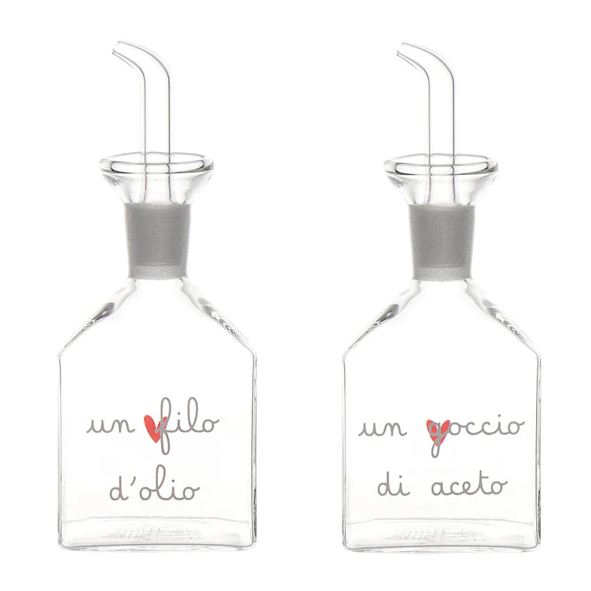 Set Olio-Aceto "Un filo d'olio-Un goccio di aceto"