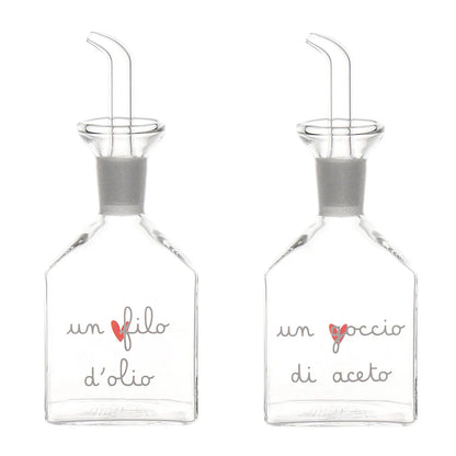 Set Olio-Aceto "Un filo d'olio-Un goccio di aceto"
