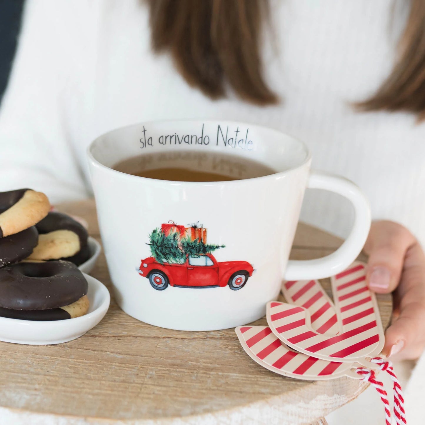 Tazza colazione Natale - Vari Decori